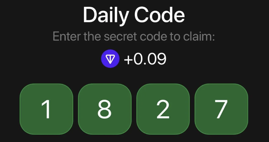 TonHash Daily Secret Code 6 July 2025